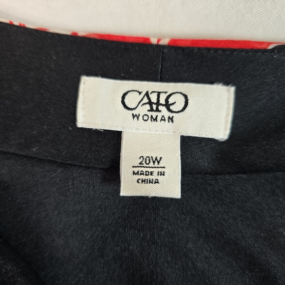 Cato's women's sleeveless wrap dress RN37080 size 20W in red floral patt… - Picture 3 of 6